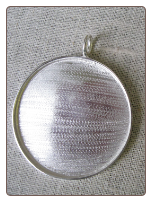 Silver Pendant size 2 1/8" round