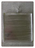 Silver Pendant size 1 7/8" sq.