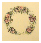 Rose & Pansy Wreath ~ Small