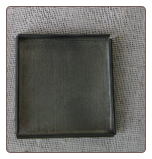 Tin Pendant  1 1/2" square